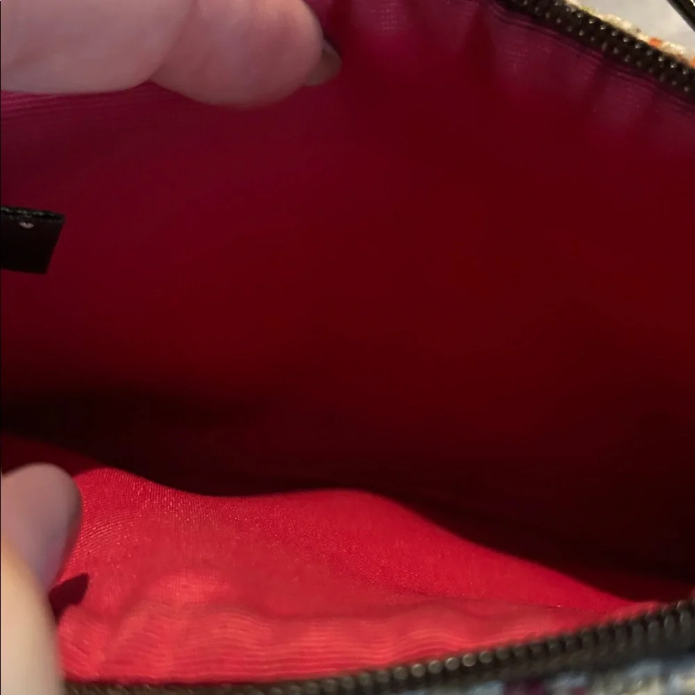 Coach Y2K Heritage Tattersall Wool Mini Bag or Wristlet in EUC - Picture 7 of 12